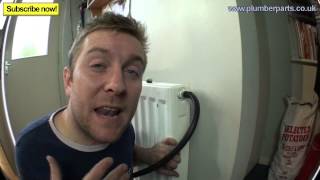 REMOVE AIRLOCK FROM RADIATOR  Plumbing Tips [upl. by Aitercal462]