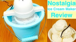 Nostalgia 4Quart Electric Ice Cream Maker Review [upl. by Eudoca389]