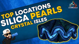 Ark Crystal Isles  Top 4 Silica Pearl Locations  Resource Guide [upl. by Jordain]