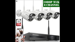 OOSSXX Security Wireless Camera System Review [upl. by Karalee]