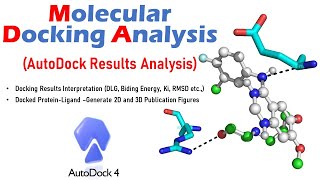 Molecular Docking Analysis  Autodock Results Analysis  Protein Ligand Int  Pymol  LigPlot Etc [upl. by Meghann318]