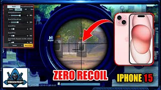 NEW GYRO SENSITIVITY FOR IPHONE 15 🔥  PUBG Mobile [upl. by Zacharie]