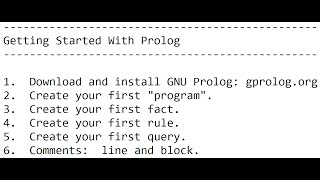 Prolog Beginners Tutorial quotCompilingquot Your First Prolog Program using GNU Prolog [upl. by Jablon167]