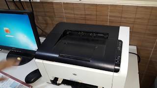 HP LaserJet CP1025 Printer Install Software  Toner Change  Install Driver  All Connection [upl. by Sadnalor801]