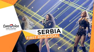 Hurricane  Loco Loco  First Rehearsal  Serbia 🇷🇸  Eurovision 2021 [upl. by Ayocat]