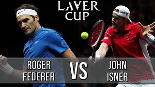 Roger Federer Vs John Isner  Laver Cup 2018 Highlights HD [upl. by Okihcim175]