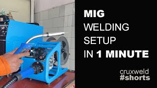 Mig Welding Setup in 1 Minute  Shorts [upl. by Kartis]