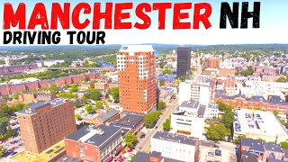 Manchester New Hampshire Driving Tour  Airport Downtown Freeways and More [upl. by Roinuj]