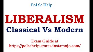 Liberalism core thoughts classical vs modern [upl. by Solly]