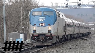 Amtrak Pennsylvanian at Huntingdon Station with P42DC 88 and Amfleet Cars at CP Hunt PT 2024 in PA [upl. by Nigen]