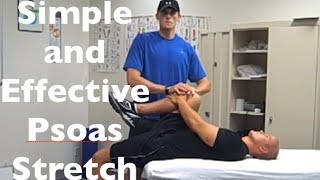 Psoas Stretch  How To Stretch And Release The Iliopsoas [upl. by Nniuq229]