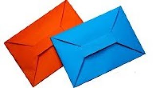 Cómo hacer un SOBRE para cartas ¡Facil de hacer  Origami Envelope [upl. by Haimes283]