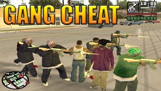 GTA San Andreas  Gang Members Cheat Code and Biggest Gang War [upl. by Naret]