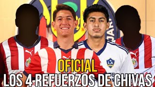 🚨OFICIAL LOS 4 REFUERZOS que hasta ahora ha fichado chivas  noticias chivas [upl. by Mariette]