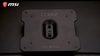 MSI® HOWTO install a VESA mount to an MSI Monitor [upl. by Anelad40]