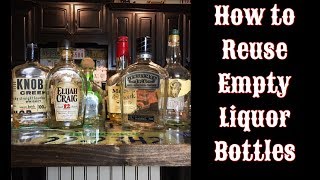 Ways to Repurpose Empty Liquor Bottles [upl. by Blackmun]