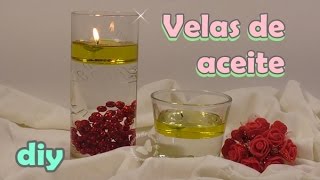 Cómo hacer velas de aceite y agua [upl. by Quenby185]