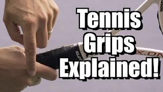 Tennis Grips Explained  Tennis Lesson  Grips Instruction [upl. by Ynaffital]