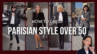 How to Dress Parisian Style Over 50  French Women Over 50 [upl. by Sirob]