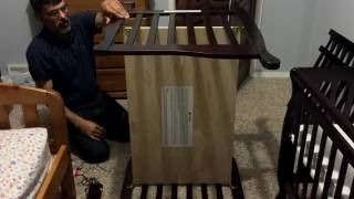 DREAM ON ME CONVERTIBLE CRIB ASSEMBLY REVIEW [upl. by Airrej]