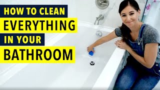 How to Clean Everything in your Bathroom [upl. by Winzler953]