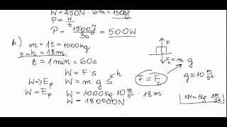 Fizyka  Energia Praca Moc  zadania cz1 [upl. by Biles]