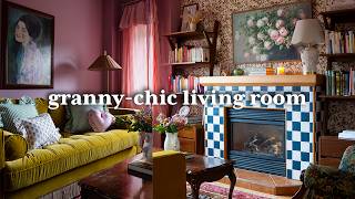 TINY Bold Living Room Makeover  GrandmaChic Style [upl. by Naima959]