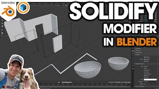 Blender SOLIDIFY MODIFIER Tutorial  Adding Thickness to Objects in Blender [upl. by Bertsche624]