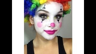 Clown Makeup Tutorial Halloween [upl. by Aslehc694]