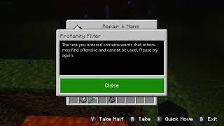 Minecraft profanity filter text to speech [upl. by Alliuqahs781]