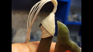 How to Tie a Maori Fish Hook Snood Lashing [upl. by Aydni976]