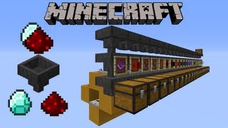 Trier automatiquement des items dans Minecraft  Minecraft tutoriel redstone [upl. by Artkele]