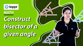 Construct bisector of a given angle  Lines and Angles  Class 7 Maths [upl. by Pauli770]