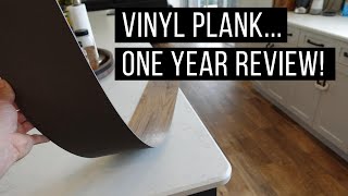 Vinyl Plank Flooring  Review After One Year in Our Home [upl. by Oicaroh969]