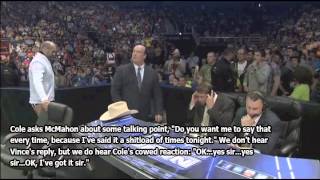 LEAKED Michael Cole unedited commentary talking to Vince [upl. by Illene]