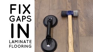 How To Fix Gaps In Laminate Flooring Diy [upl. by Sada702]