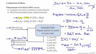 Percent Excess Air Combustion [upl. by Aluin918]