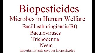 Biopesticides  Biocontrol Agents  AgroBiotechnology  Biopesticides in Agriculture  micobes [upl. by Babette]