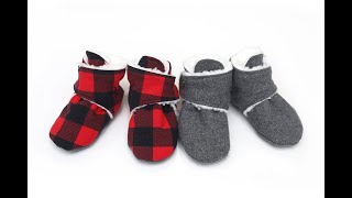 How to Sew Booties Blitzen Booties Sewing Tutorial [upl. by Fagen]