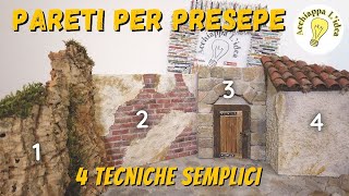 Come fare le pareti per presepe 👷 4 tutorial in 1 [upl. by Luz]