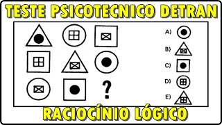 10 QUESTÕESTESTE PSICOTÉCNICO DO DETRAN  PRIMEIRA CNH [upl. by Kameko]