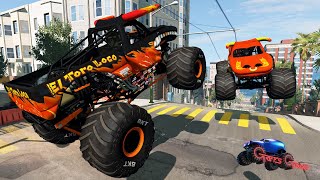 EL TORO LOCO MONSTER JAM MADNESS  Whos The Best El Toro Loco  BeamNG Drive [upl. by Aniroz580]