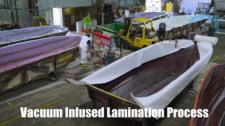 Vacuum Infused Lamination  Boat Production Process [upl. by Nessie]