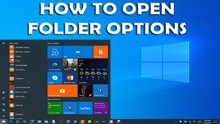 How to Open Folder Options in Windows 10 [upl. by Donaghue]