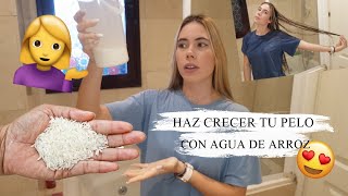 Cómo hacer CRECER el CABELLO rápido con AGUA DE ARROZ [upl. by Edette]