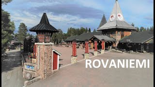 Rovaniemi in Lapland Finland by air in summer  Arctic Circle hometown of Santa Claus drone filming [upl. by Furie]