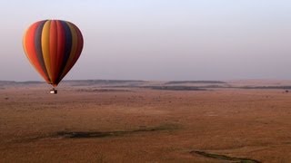 Kenya Hot air balloon safari over Masai Mara [upl. by Lig418]