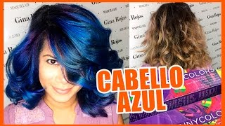 CABELLO AZUL FANTASÍA  Blue Hair Fantasy tutorial CabelloFantasia [upl. by Atekin206]