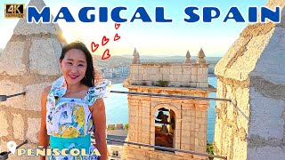 VALENCIA SPAINS MOST MAGICAL TOWN Peñíscola  Castellon Spain 4K  2021 [upl. by Nore933]