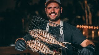 How to Grill Fish  Whole Yellow Tail  10min weeknight Recipe [upl. by Annoj]